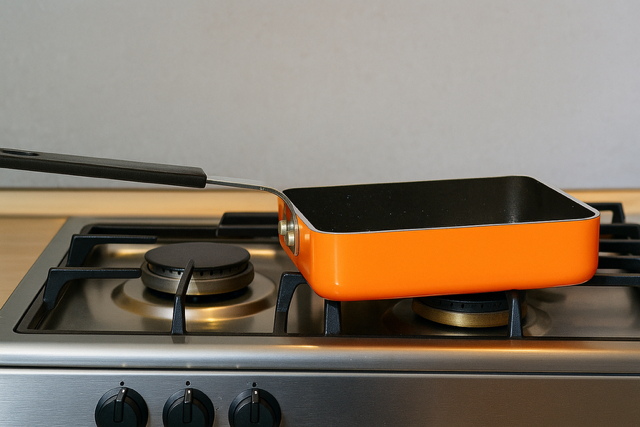 Foto 4 | Sartén Antiadherente Aluminio  Para Porciones Pequeñas Naranja