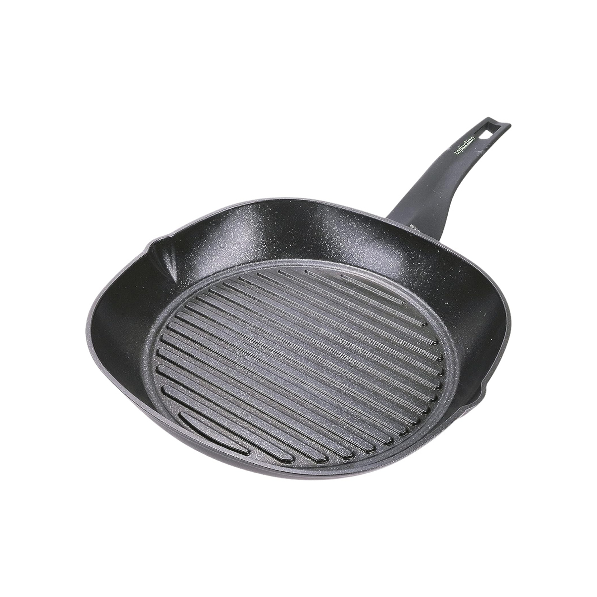 Sarten Parrilla de Aluminio Moneta 28 Cm color Negro