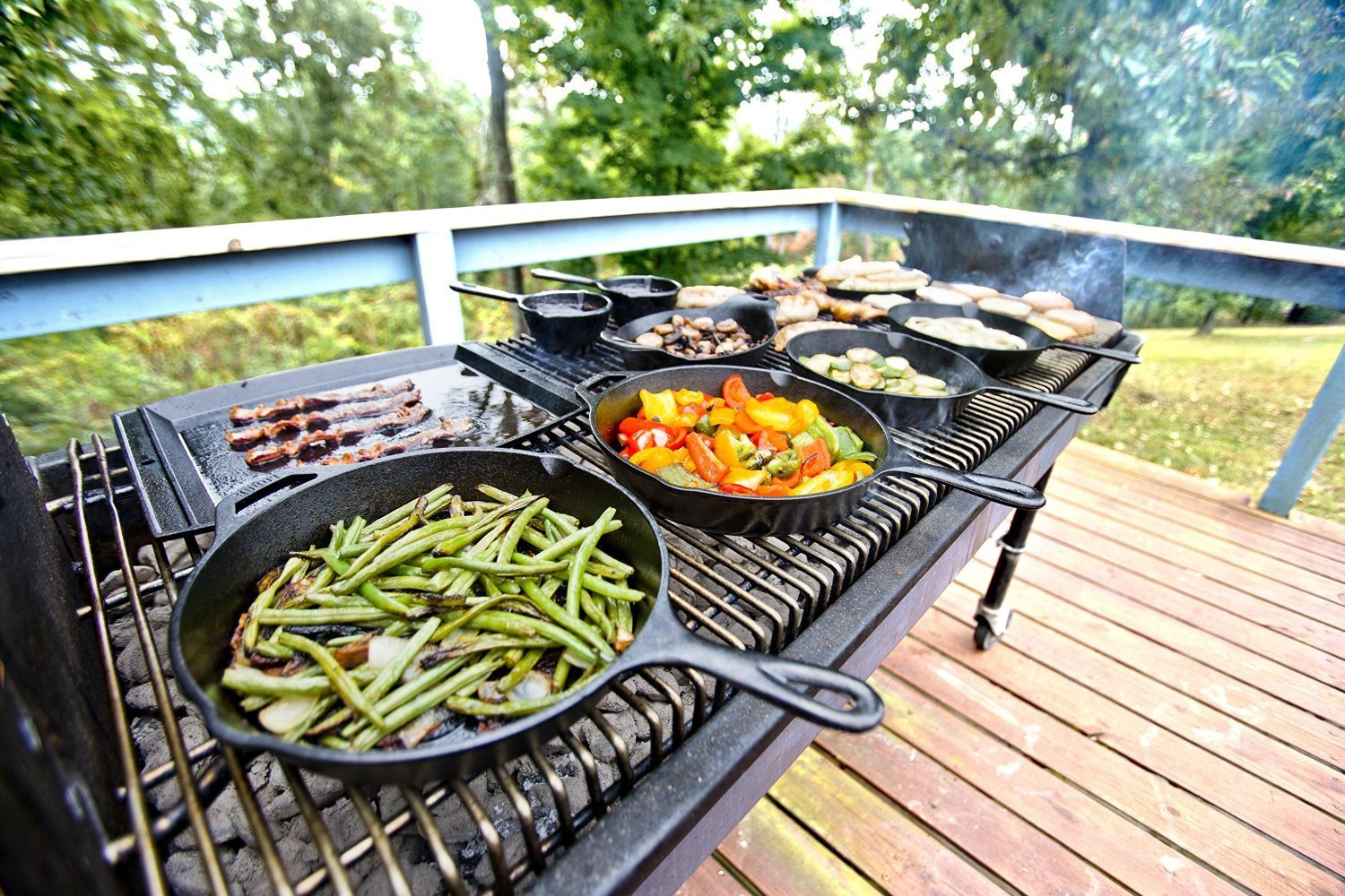 Foto 8 | Venta Internacional - Hierro Fundido Skillet Lodge De 12 Pulgadas Con Soporte De Mango De Silicona