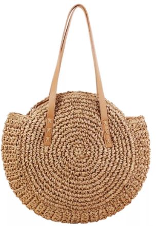 Bolso De Paja Multifuncional Para Mujer