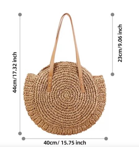 Foto 2 | Bolso De Paja Multifuncional Para Mujer