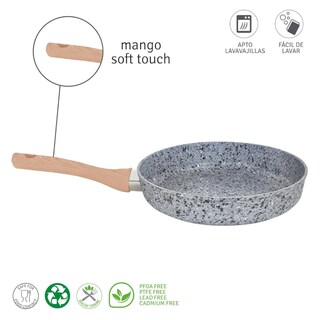 Foto 4 | Sarten Hudson 28cm Aluminio Forjado Espesor 4mm Antiadherente Granito