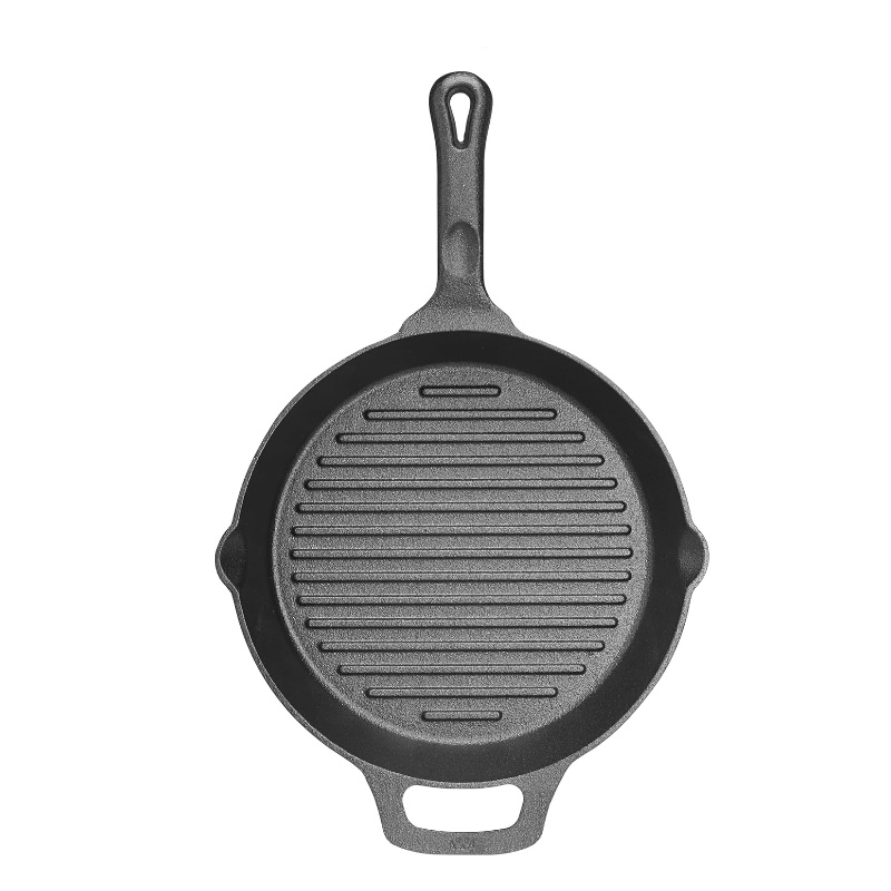 Sartén Grill 26 Cm Hierro Fundido Inducción Winco Cagp-10r