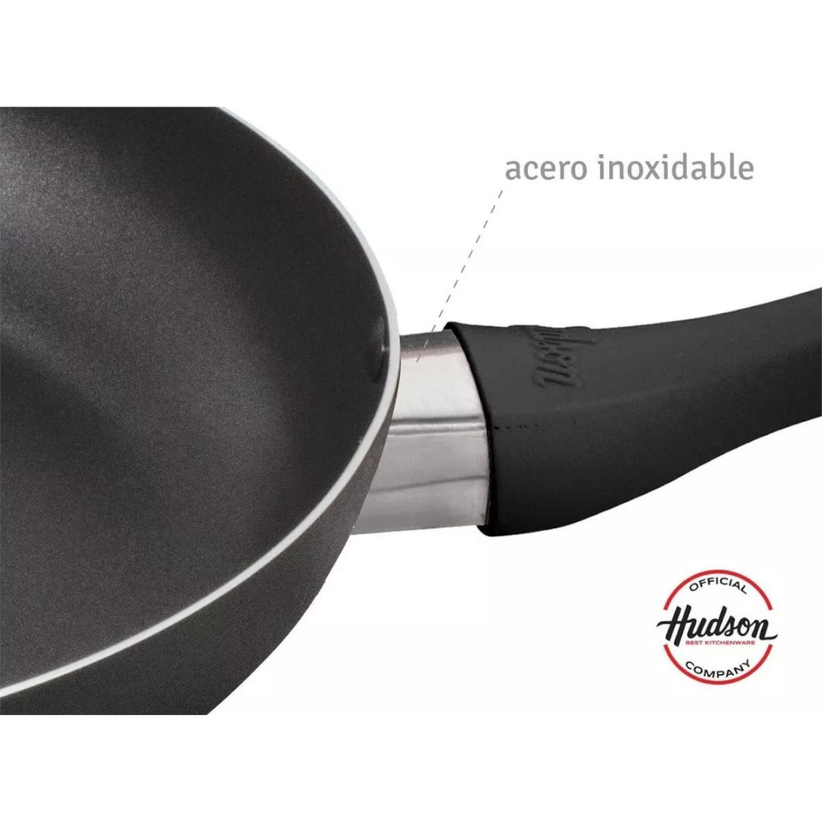 Foto 4 pulgar | Sarten de Aluminio 26 cm Hudson Antiadherente Negro