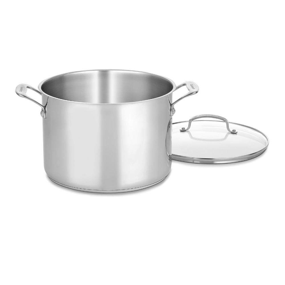 Foto 2 pulgar | Olla Stockpot Cuisinart Chef's Classic De 10 Litros Con Tapa De Vidrio Inoxidable - Venta Internacional.