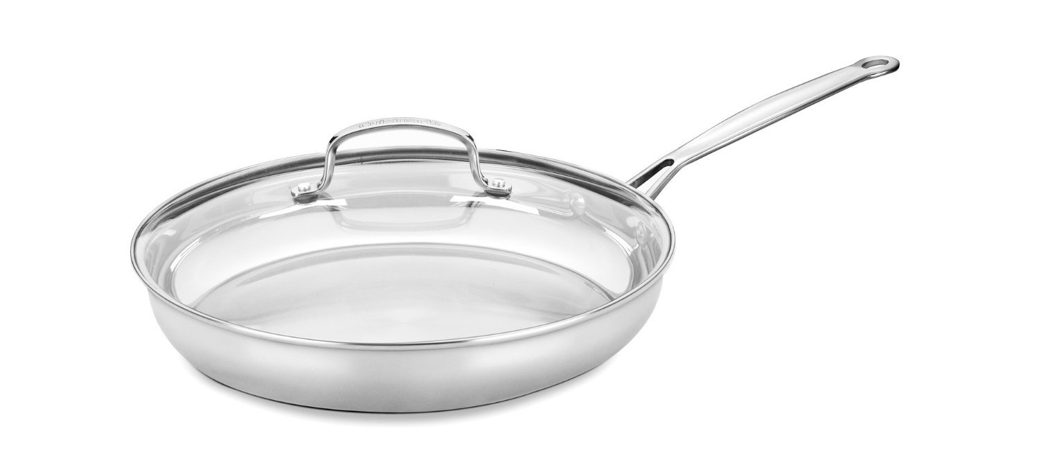 Foto 2 pulgar | Skillet Cuisinart 722 — G Chef's Classic 30 Cm Con Tapa De Cristal - Venta Internacional.