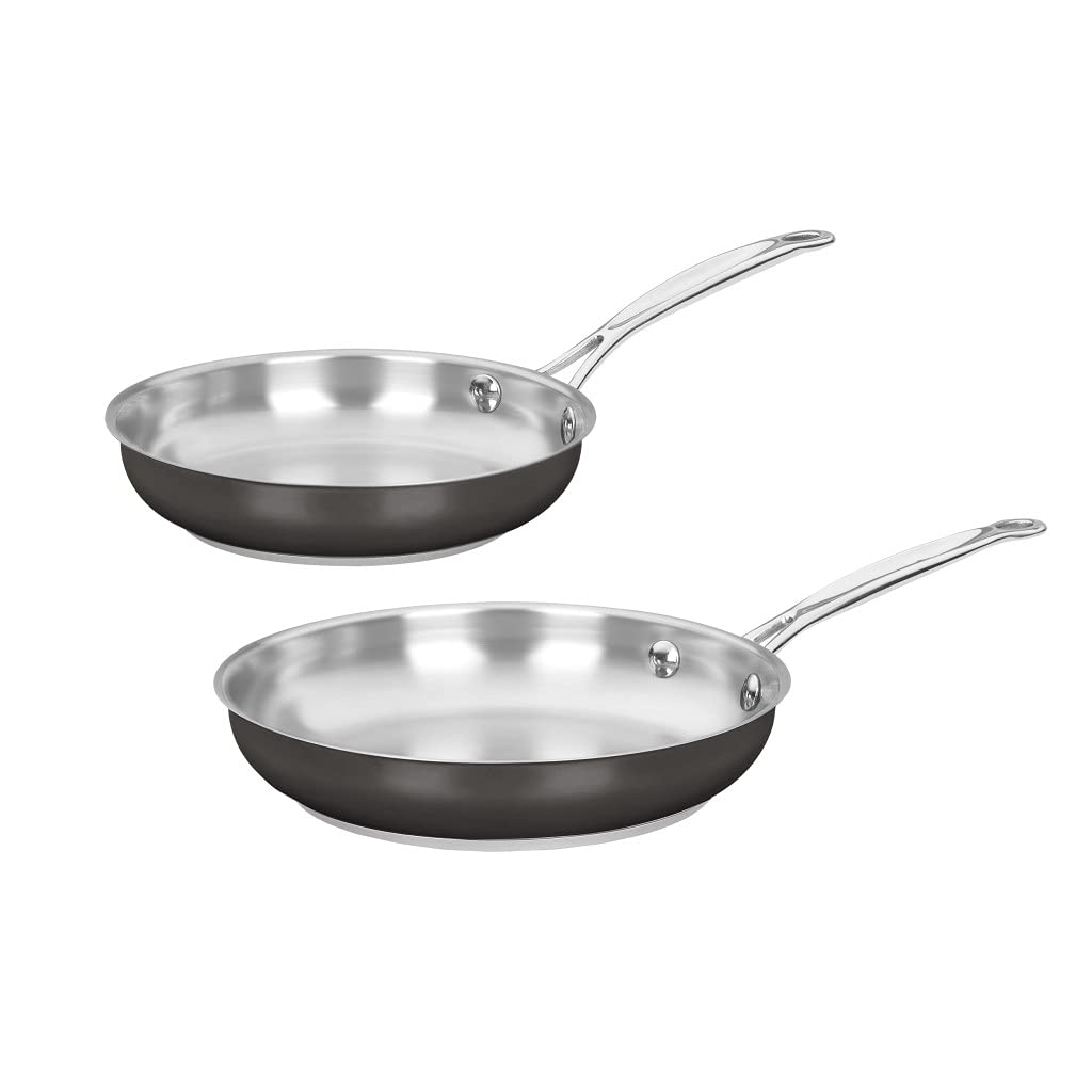 Juego De Sartenes Cuisinart Bsc722-810, Paquete De 2 (20 Y 25 Cm) - Venta Internacional.