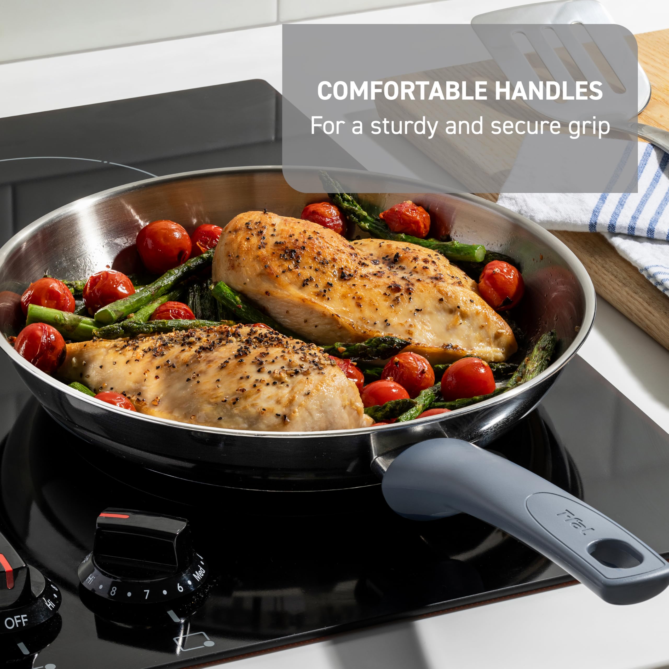 Foto 5 | Sartén T-fal Essentials De Acero Inoxidable De 26 Cm Con Antiadherente - Venta Internacional.