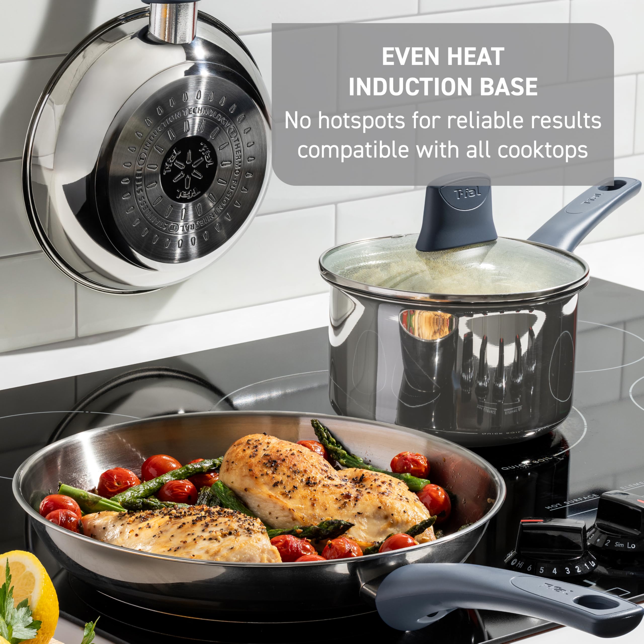 Foto 6 | Sartén T-fal Essentials De Acero Inoxidable De 26 Cm Con Antiadherente - Venta Internacional.