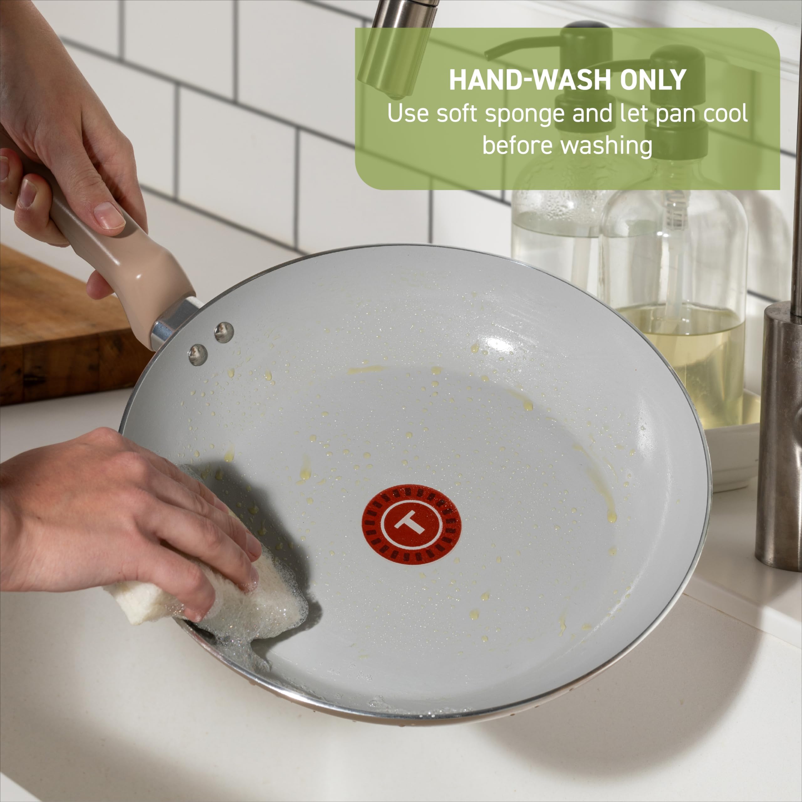 Foto 7 | Olla Gigante Cookware T-fal Refresh De Cerámica Con Tapa Moon G De 5 Litros - Venta Internacional.