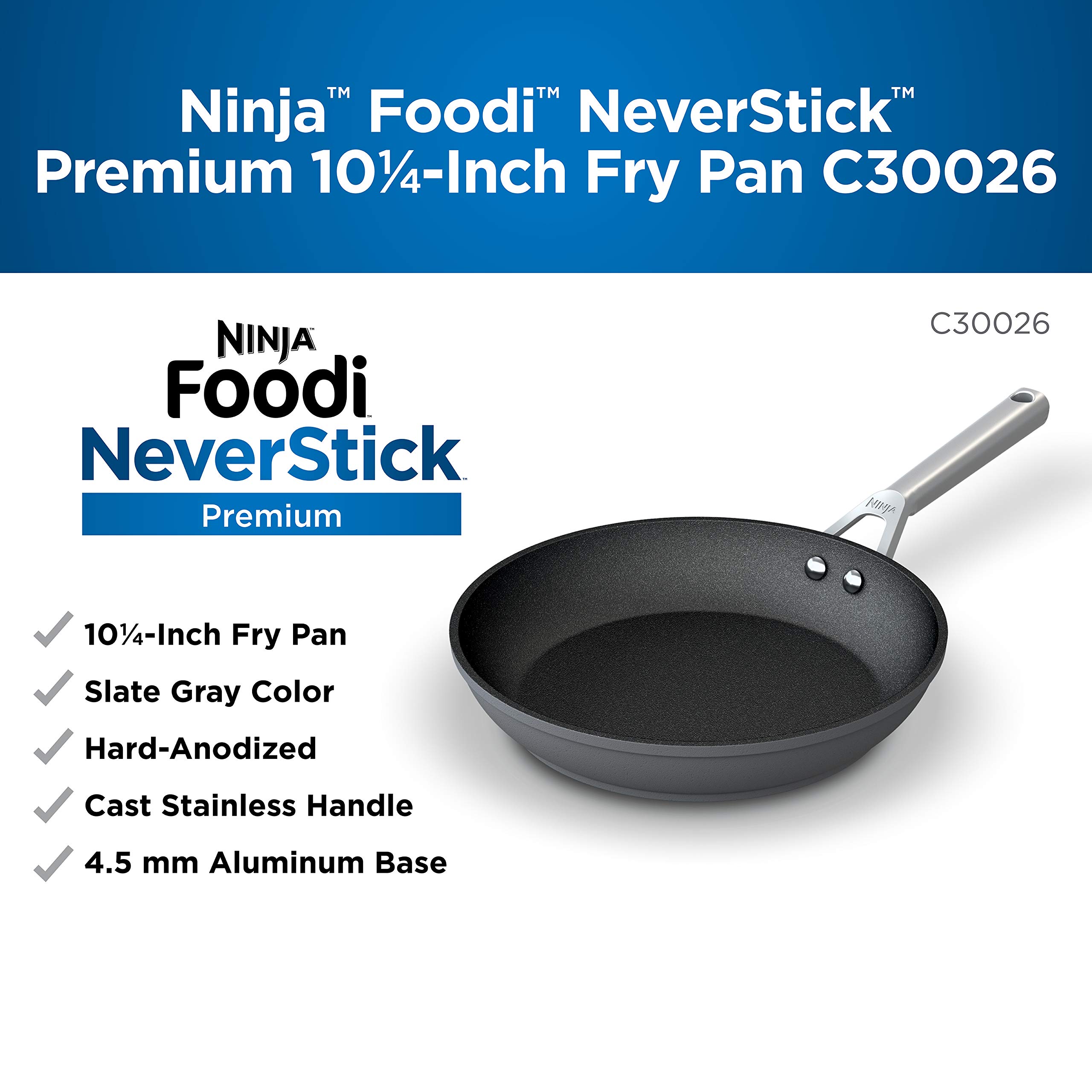 Foto 6 pulgar | Sartén Ninja Foodi Neverstick Premium 26 cm Gris Pizarra - Venta Internacional