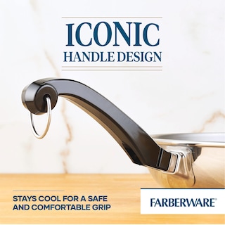 Foto 4 | Juego De Sartenes Farberware Classic De Acero Inoxidable De 21 Cm Y 25 Cm - Venta Internacional.