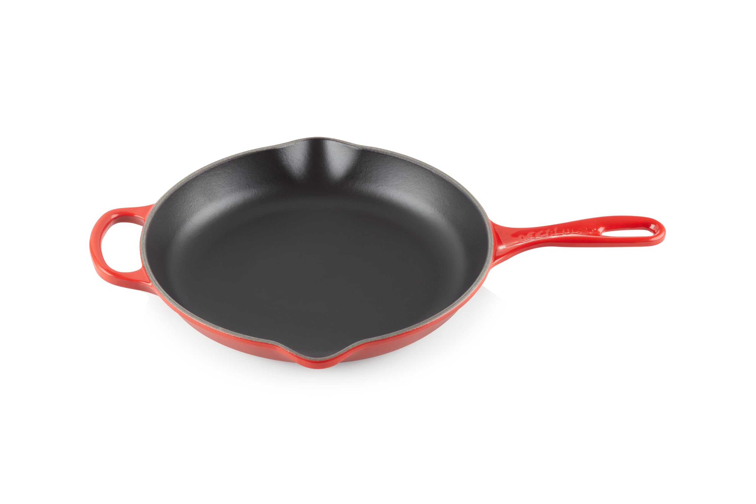 Skillet Le Creuset, Hierro Fundido Esmaltado Signature, 10.25 Pulgadas, Color Cereza - Venta Internacional.