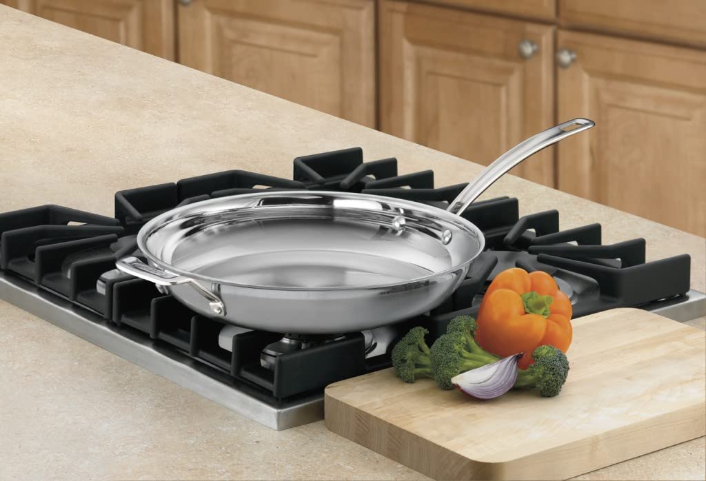 Foto 3 pulgar | Sartén Cuisinart Multiclad Pro 12 Con Mango Auxiliar De Acero Inoxidable - Venta Internacional.