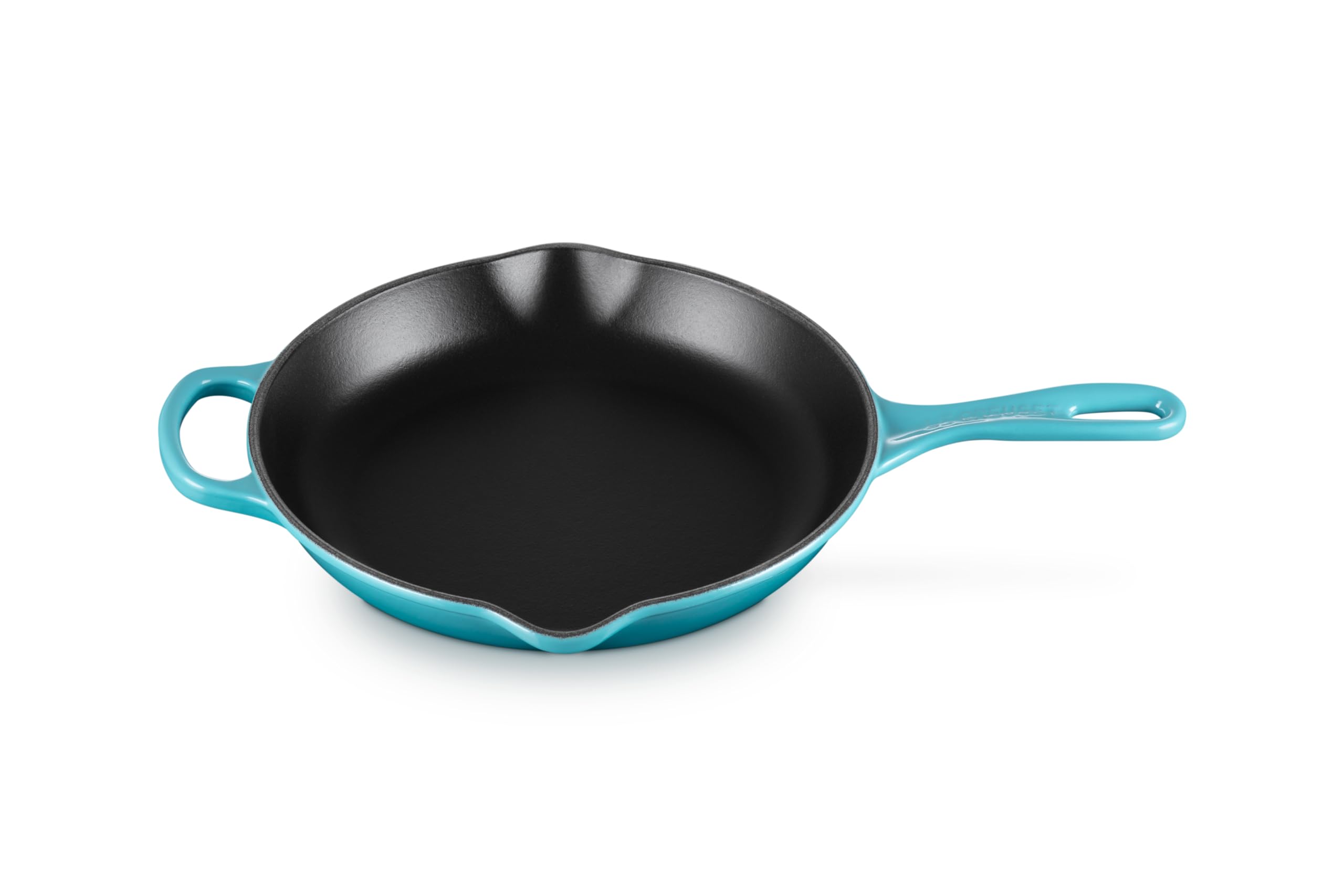 Skillet Le Creuset, Hierro Fundido Esmaltado Signature, 10.25 Pulgadas, Caribe - Venta Internacional.