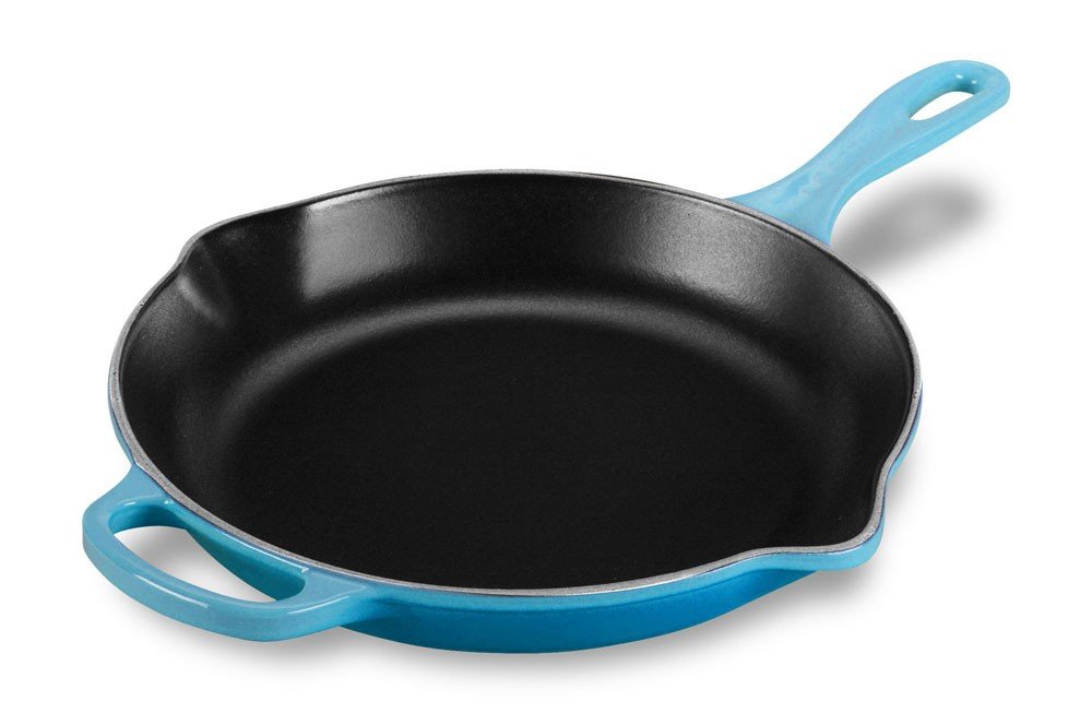 Foto 5 pulgar | Skillet Le Creuset, Hierro Fundido Esmaltado Signature, 10.25 Pulgadas, Caribe - Venta Internacional.