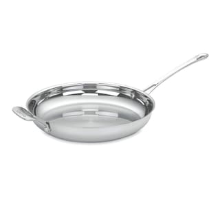 Foto 1 | Sartén Cuisinart Contour de Acero Inoxidable de 30 cm con Asa Auxiliar - Venta Internacional