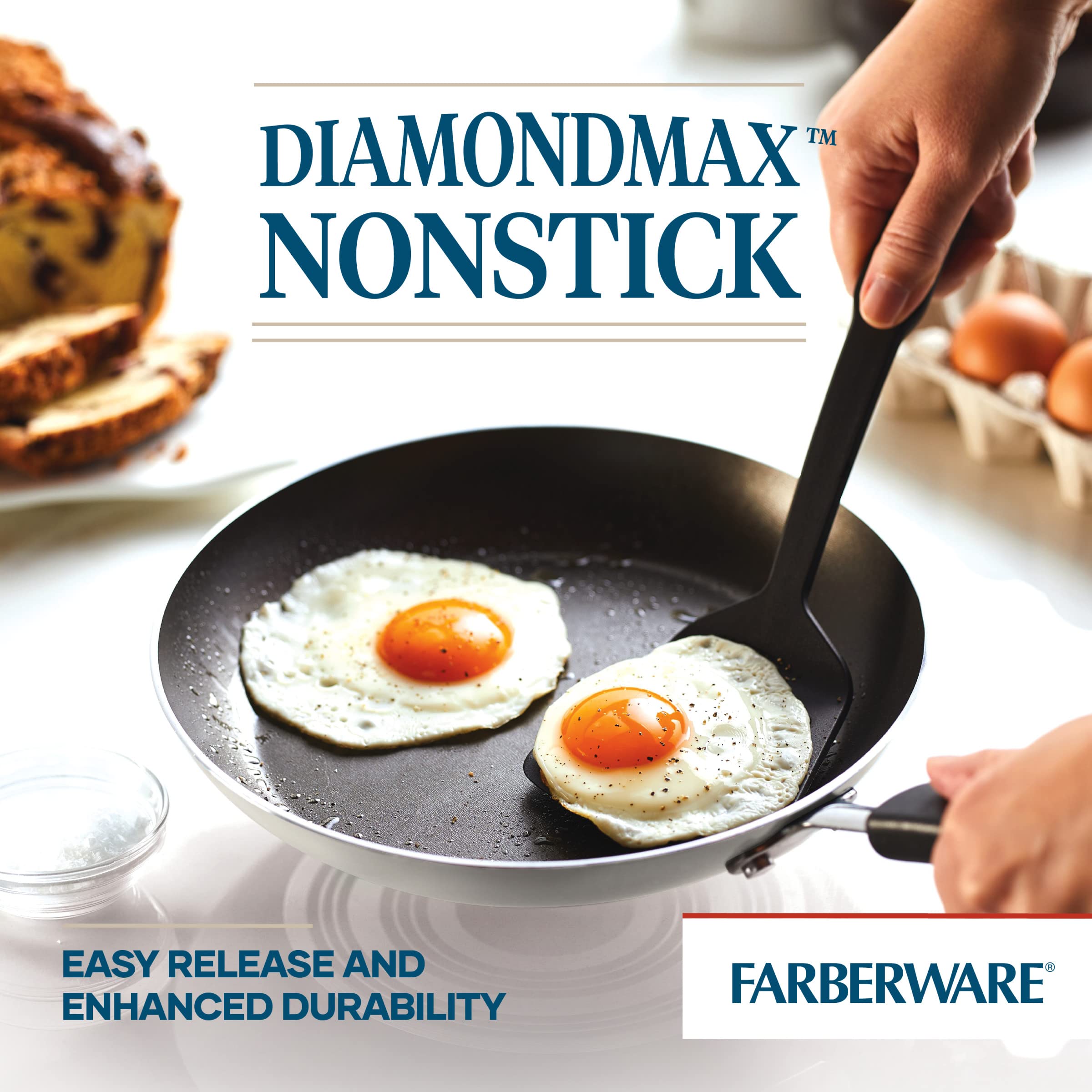 Foto 3 | Juego De Sartenes Y Sartenes Farberware Cookstart Diamondmax - Venta Internacional.