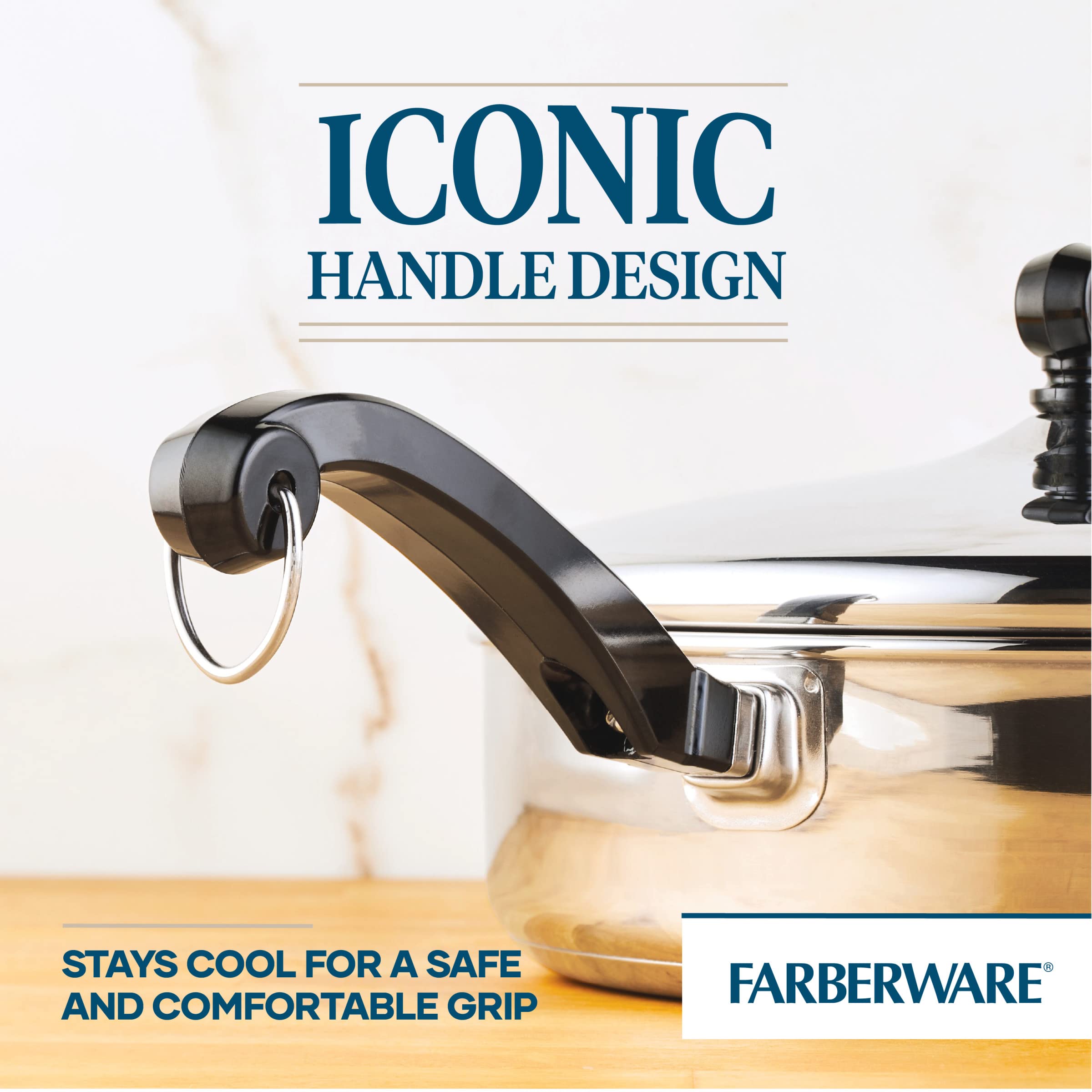 Foto 5 pulgar | Sartén Farberware Classic De Acero Inoxidable De 2.75 L Con Tapa - Venta Internacional.