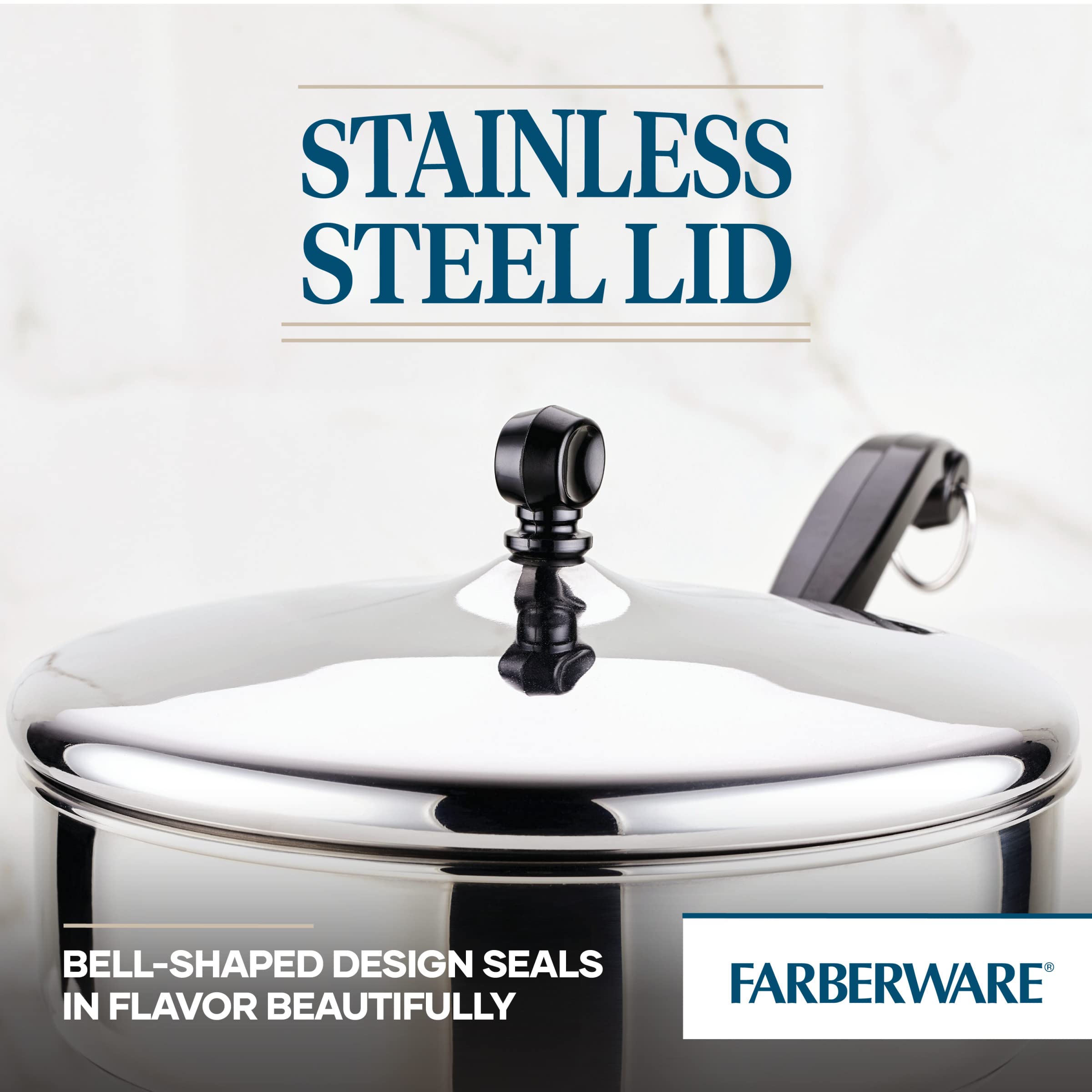 Foto 6 | Sartén Farberware Classic De Acero Inoxidable De 2.75 L Con Tapa - Venta Internacional.