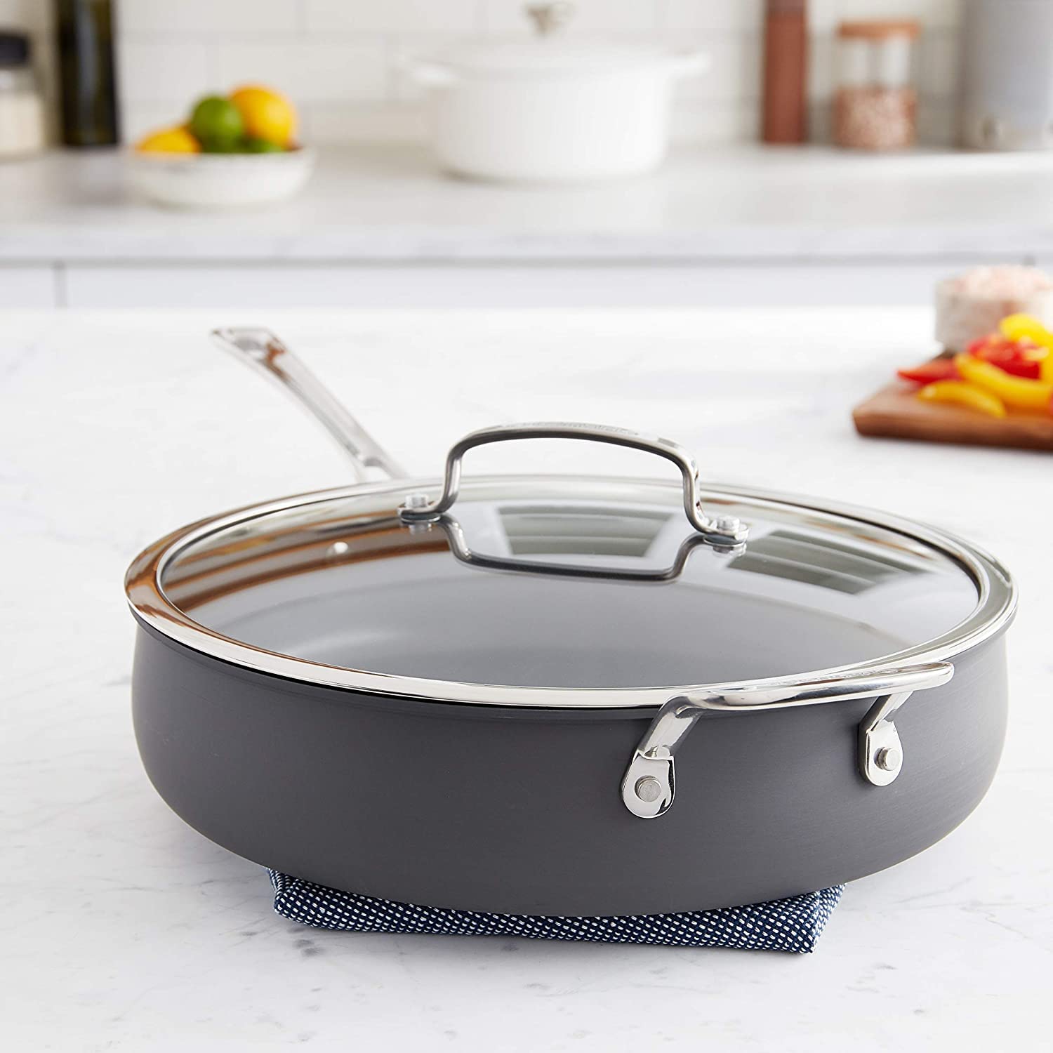 Foto 7 pulgar | Sartén Cuisinart Contour Anodizada Dura 5 L con Tapa - Venta Internacional