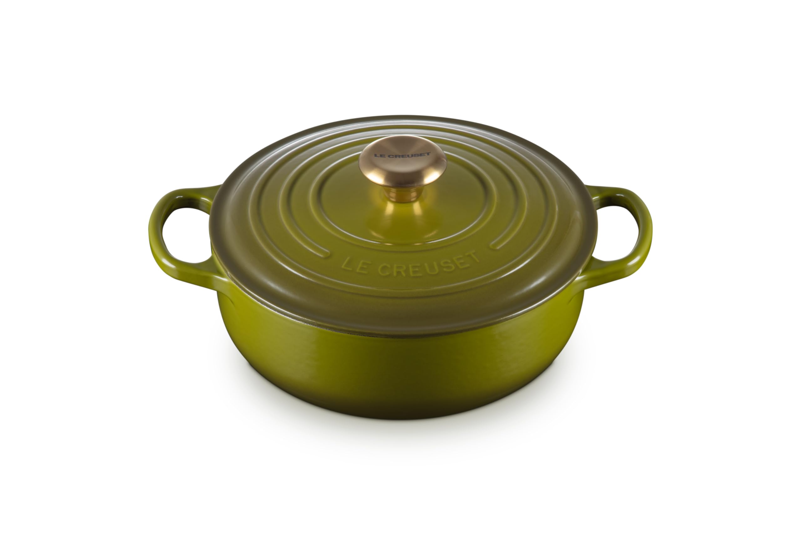 Sauteuse Le Creuset, Hierro Fundido Esmaltado Signature, 3.5 L, Color Oliva - Venta Internacional.