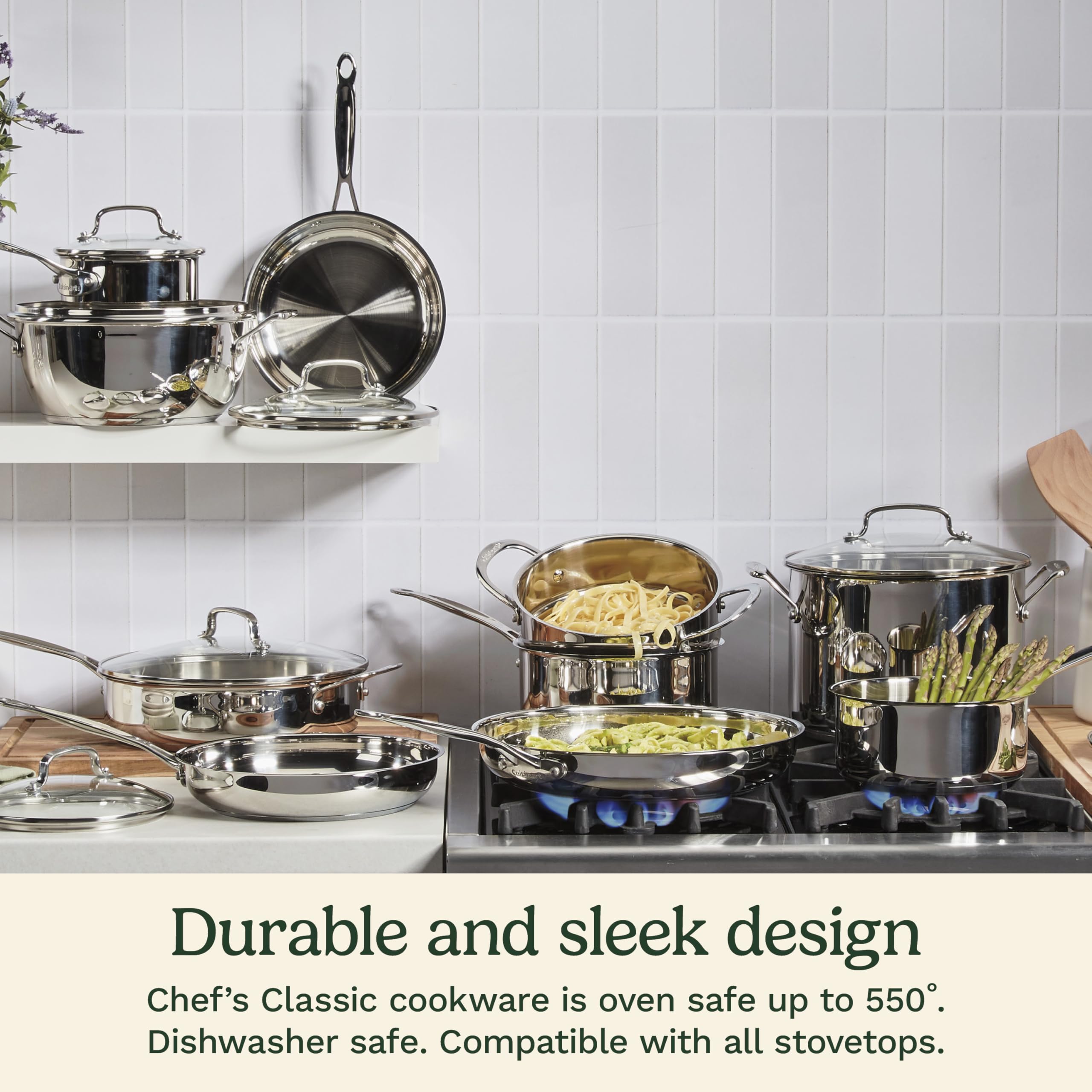 Foto 2 | Sartén Cuisinart Chef's Classic Acero Inoxidable 5,5 L - Venta Internacional