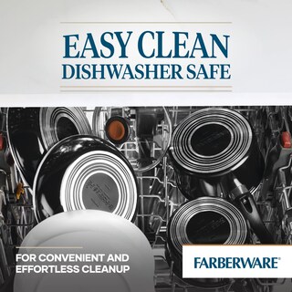 Foto 4 | Sartén Farberware Glide de Cerámica Antiadherente de 4l con Tapa Negra - Venta Internacional