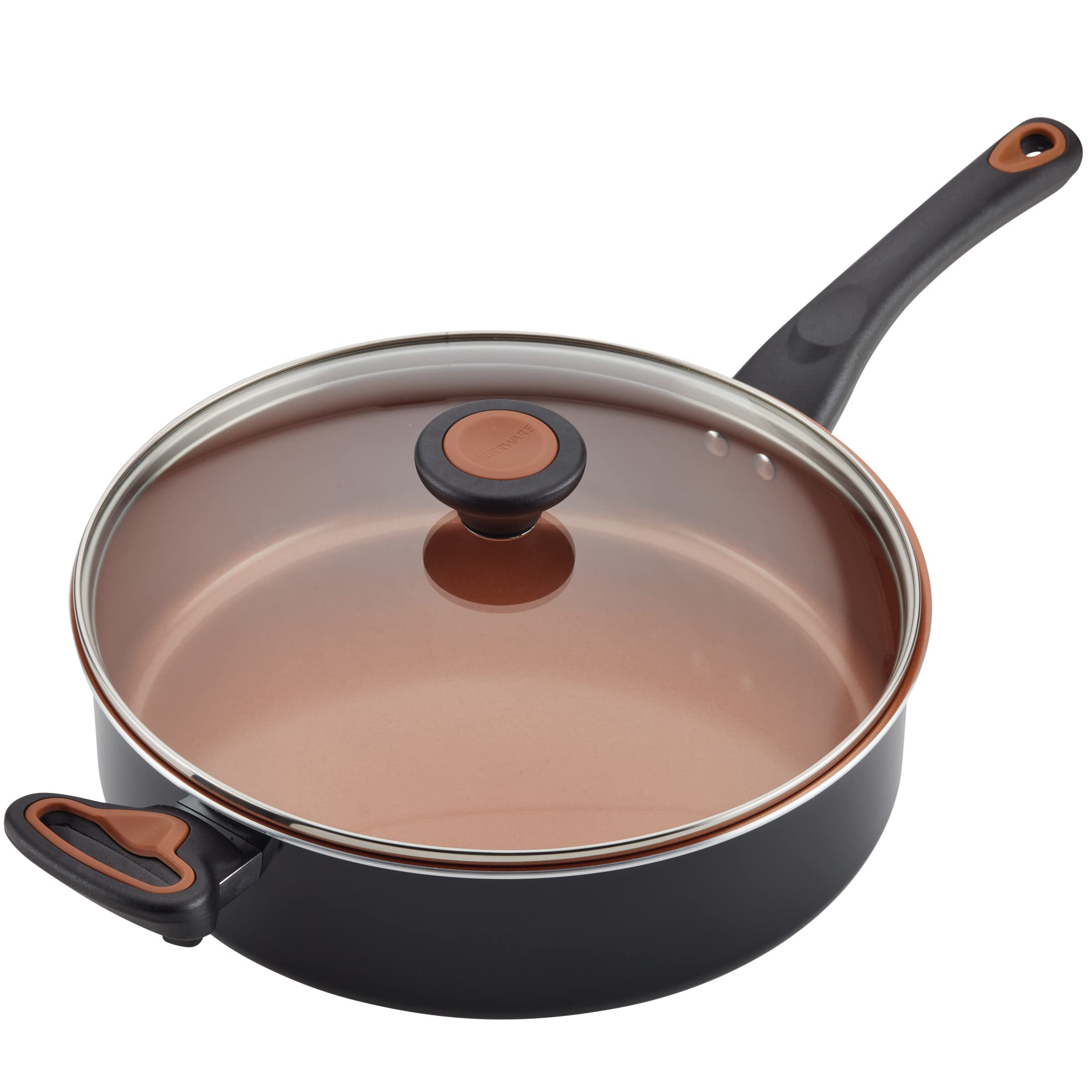 Foto 5 | Sartén Farberware Glide de Cerámica Antiadherente de 4l con Tapa Negra - Venta Internacional