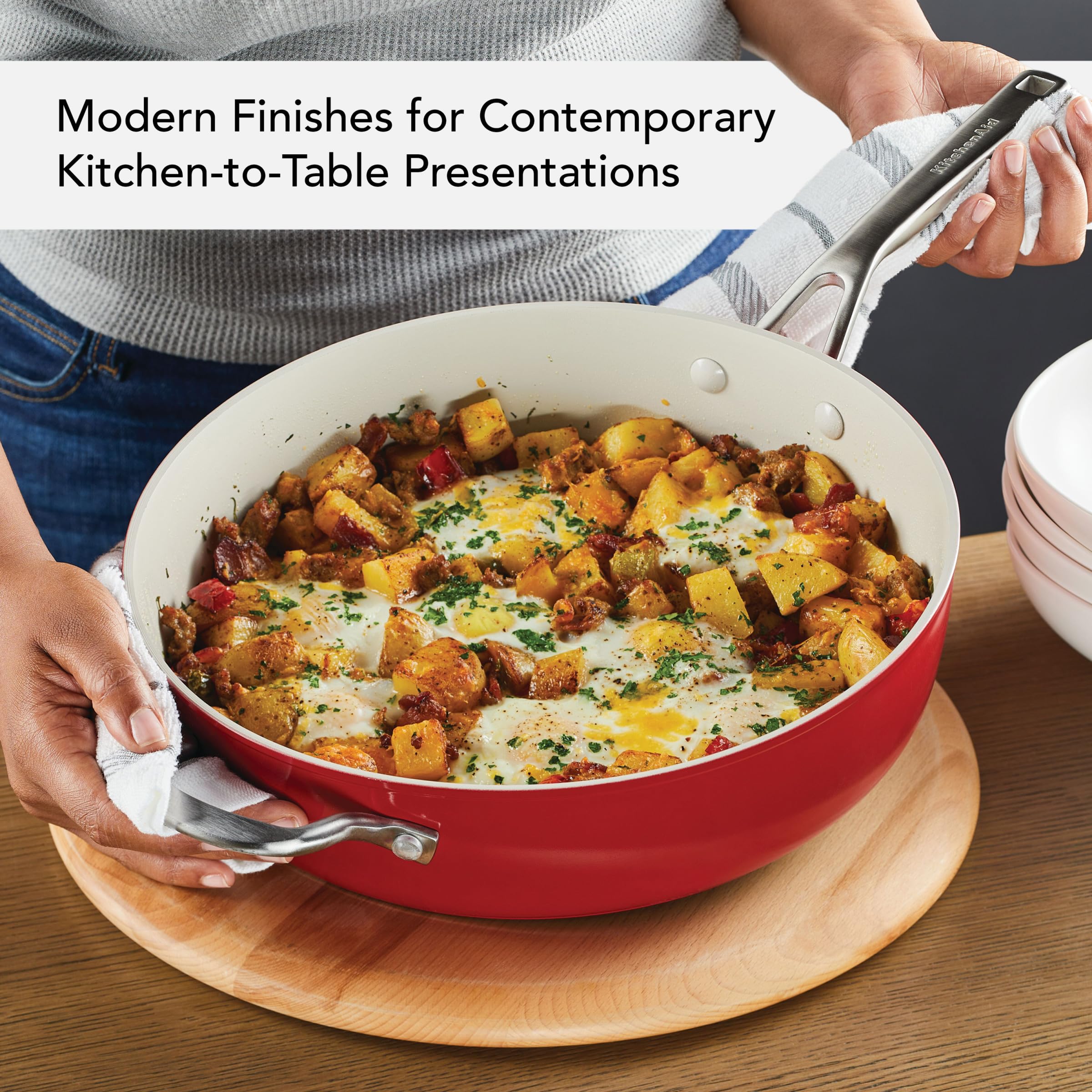 Foto 5 pulgar | Sartén KitchenAid con Tapa-Venta Internacional