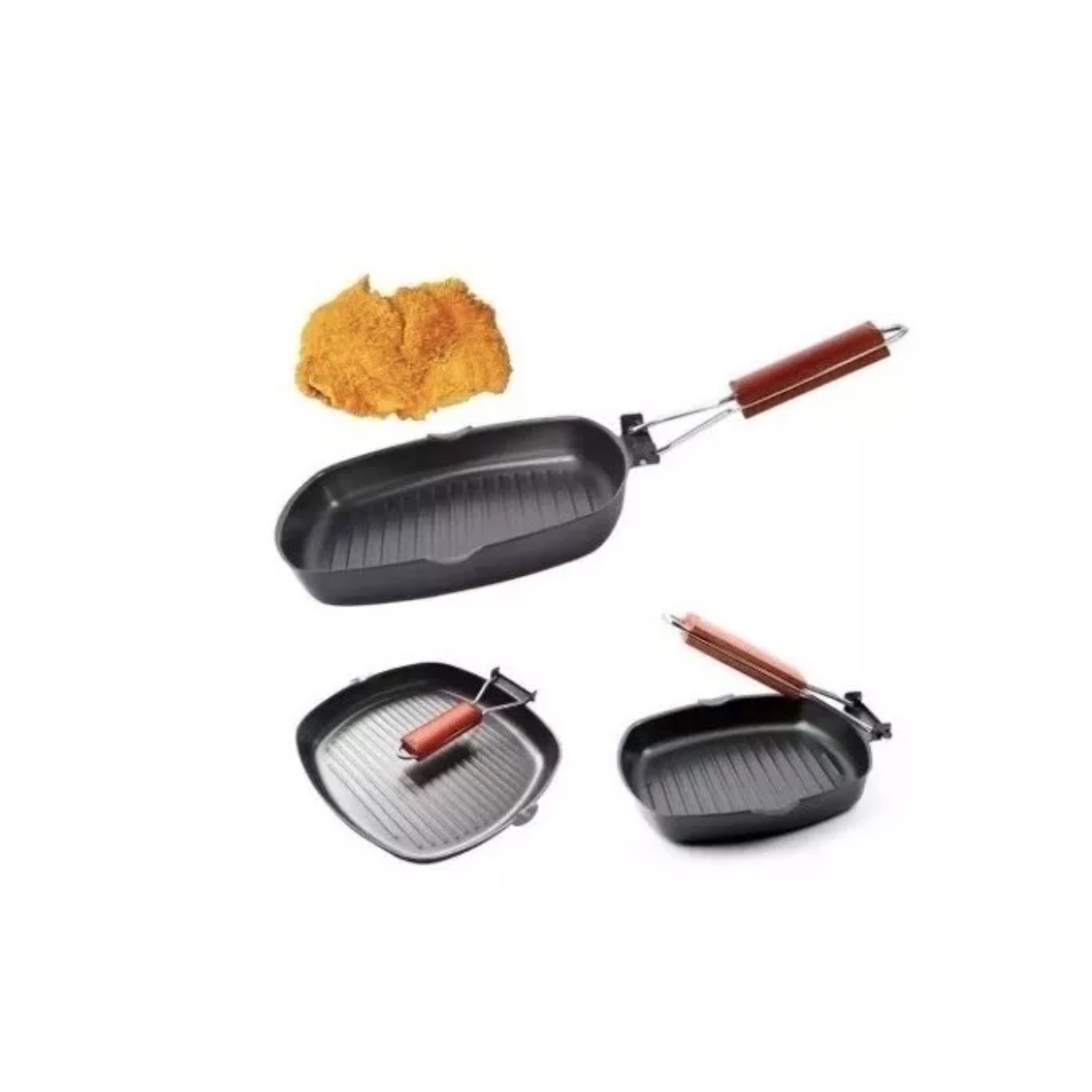 Foto 2 pulgar | Sartén Antiadherente Cuadrada De 20 Cm Para Parrilla - Venta Internacional.