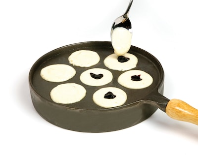 Foto 2 | Sartén Aebleskiver Norpro Deluxe Munk De 21 Cm Con Mango De Madera - Venta Internacional.