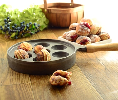 Foto 6 | Sartén Aebleskiver Norpro Deluxe Munk De 21 Cm Con Mango De Madera - Venta Internacional.