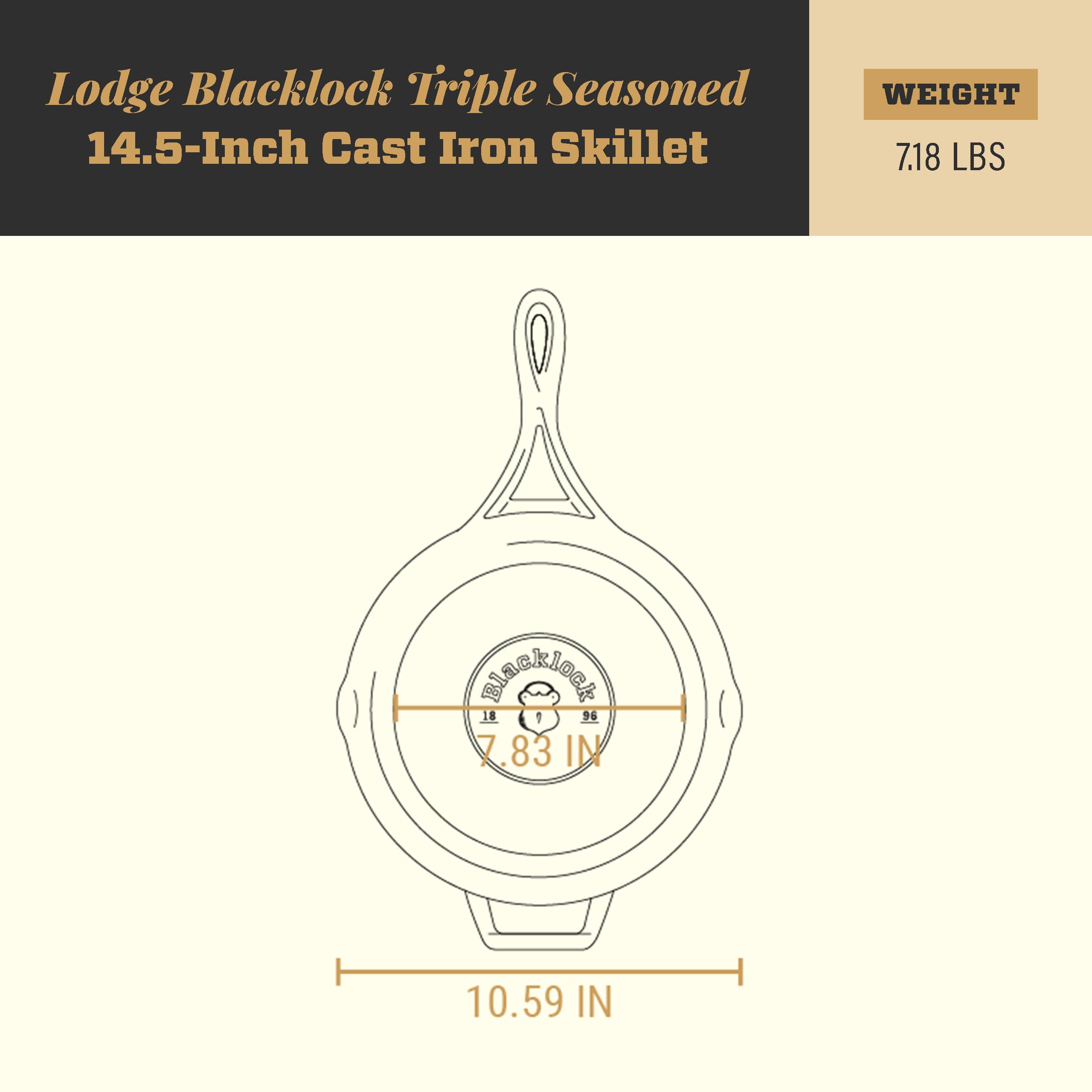 Foto 6 | Set De Sartenes Lodge Blacklock De Hierro Fundido De 26 Cm Y 30 Cm Preseasone - Venta Internacional.