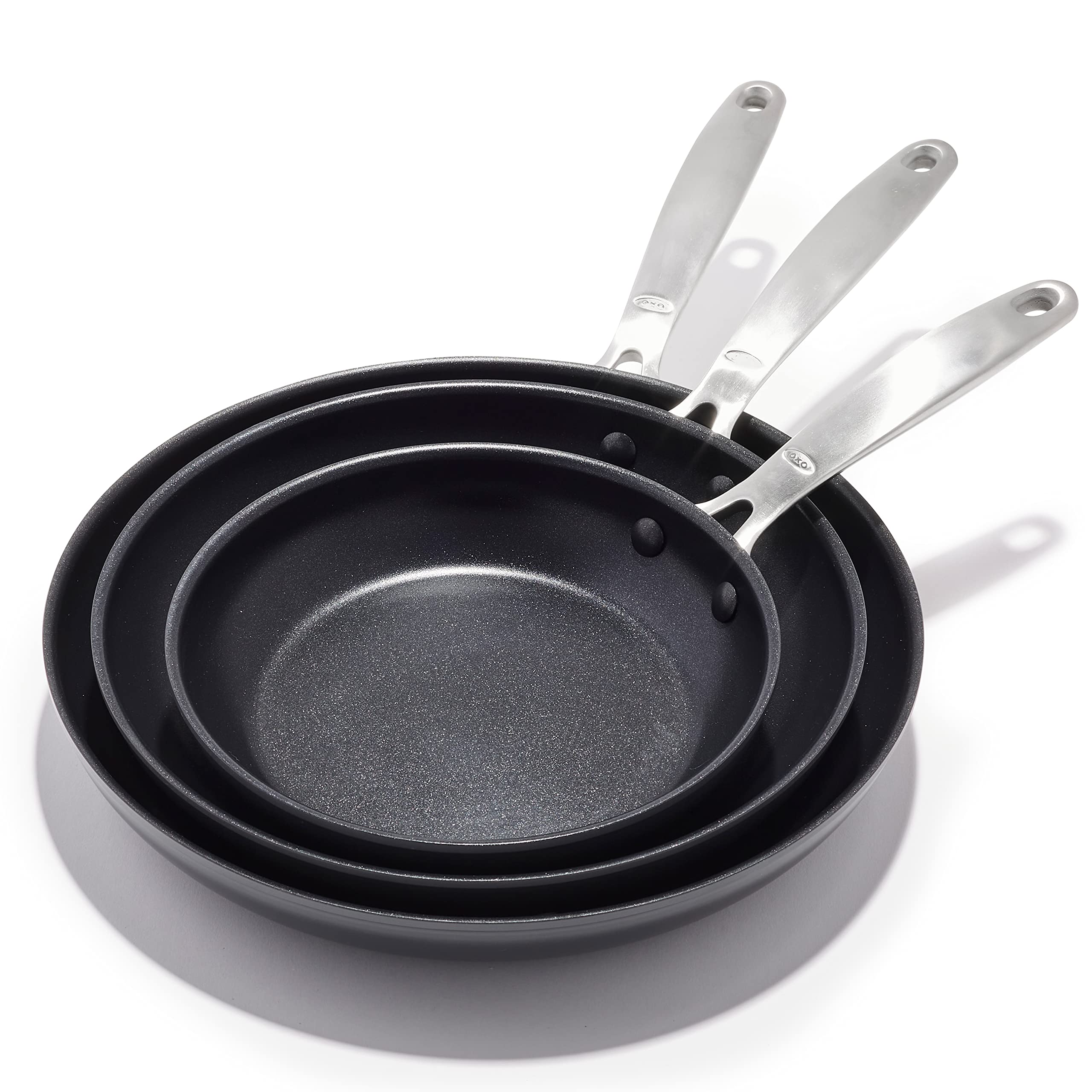 Foto 1 | Set De Sartenes Oxo Enhanced 8, 10 Y 12, Color Negro - Venta Internacional.