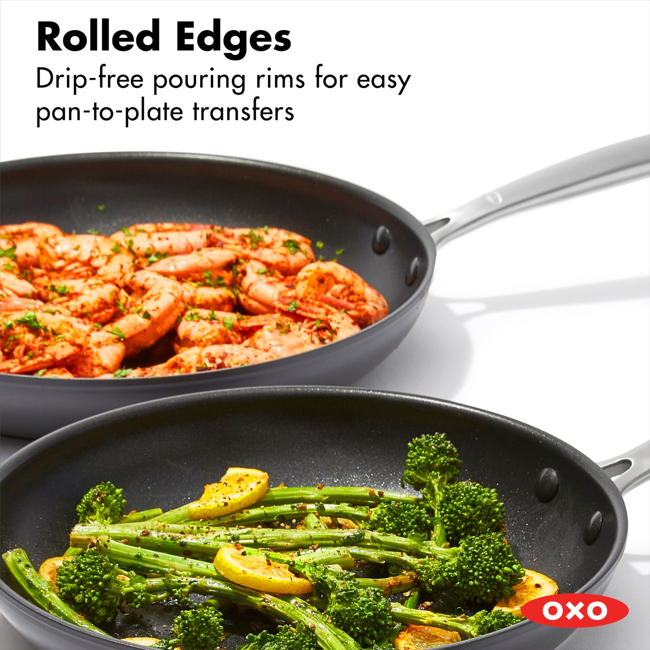 Foto 4 pulgar | Set De Sartenes Oxo Enhanced 8, 10 Y 12, Color Negro - Venta Internacional.