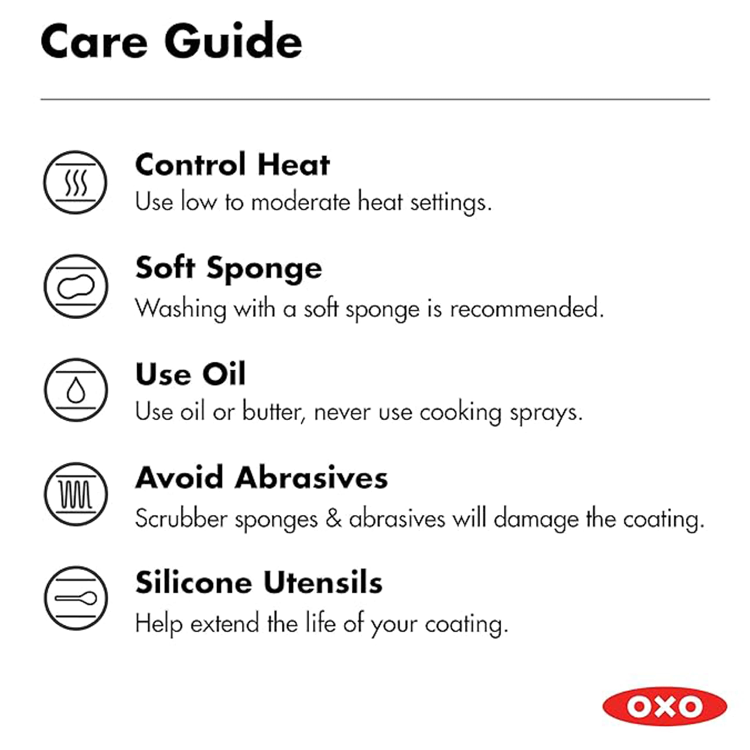 Foto 5 | Set De Sartenes Oxo Enhanced 8, 10 Y 12, Color Negro - Venta Internacional.