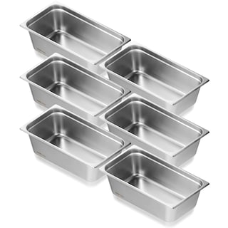 Foto 1 | Sartén De Vapor Antiatascos Hotel Pans Vevor, Tamaño Completo, De 6 Pulgadas De Profundidad - Venta Internacional.