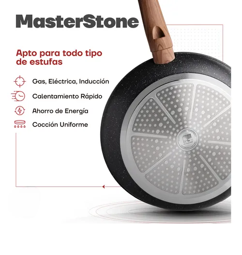 Foto 3 pulgar | Sartén Xtellar Antiadherente De Lujo Con Revestimiento Aleman De Piedra Ultrachef