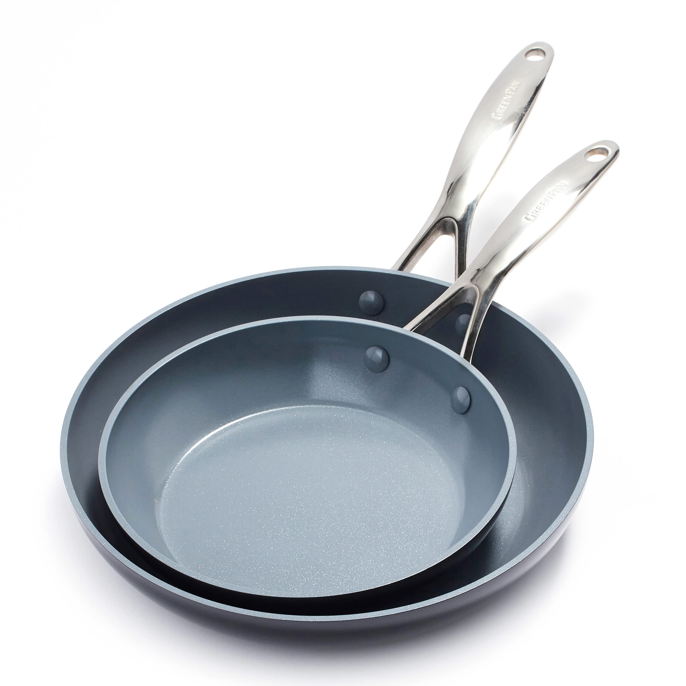 Foto 1 | Set De Sartenes Greenpan Valencia Pro 8 Y 10, Color Gris - Venta Internacional.