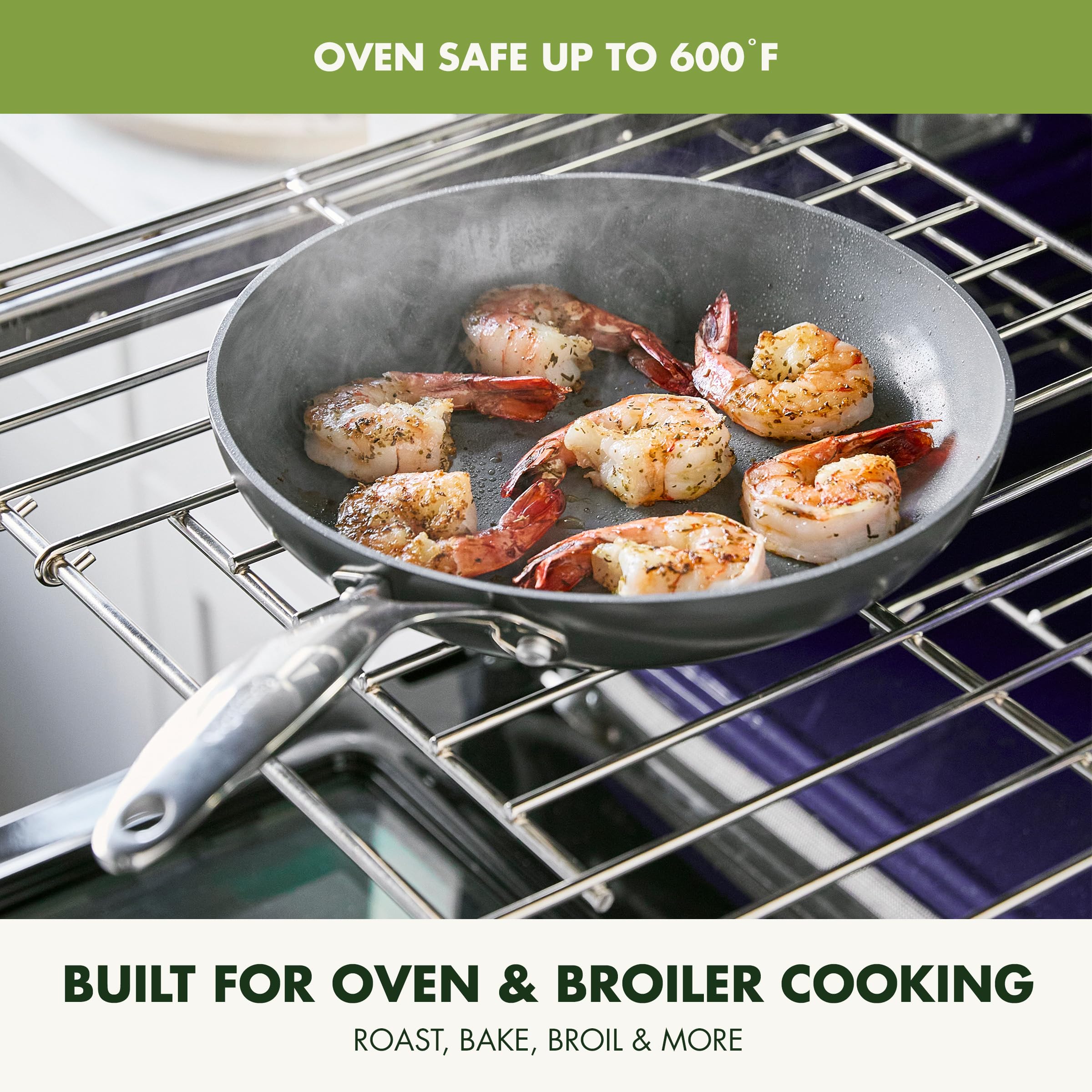 Foto 5 | Set De Sartenes Greenpan Valencia Pro 8 Y 10, Color Gris - Venta Internacional.