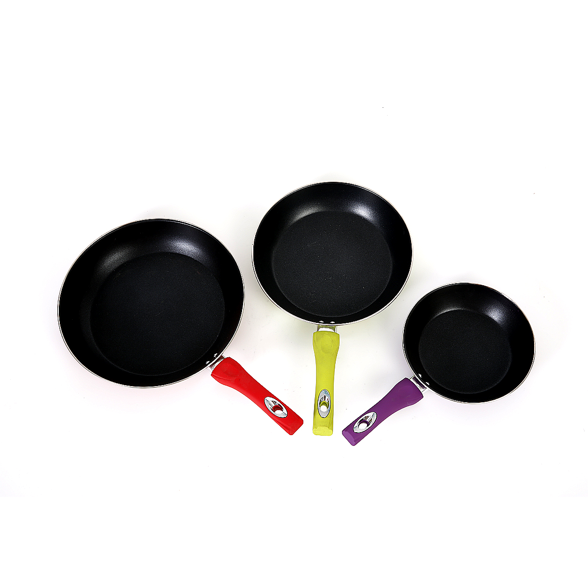 Foto 1 | Juego De 3 Sartenes Antiadherentes Con Borde De Hierro Color