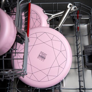 Foto 4 | Sartén Blue Diamond 12 Antiadherente Con Tapa De Cerámica Rosa - Venta Internacional.