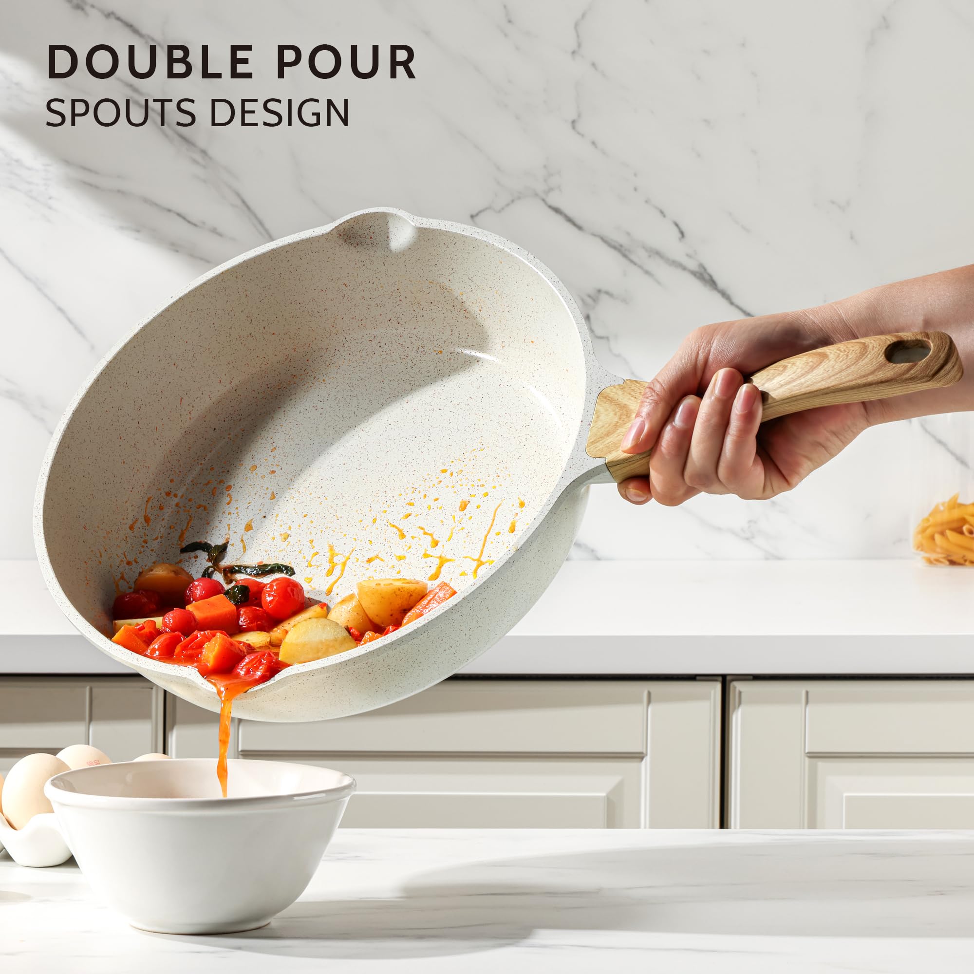 Foto 7 pulgar | Sartén Sensarte De Cerámica Antiadherente De 30 Cm Con Tapa  5 L  Para Inducción - Venta Internacional.