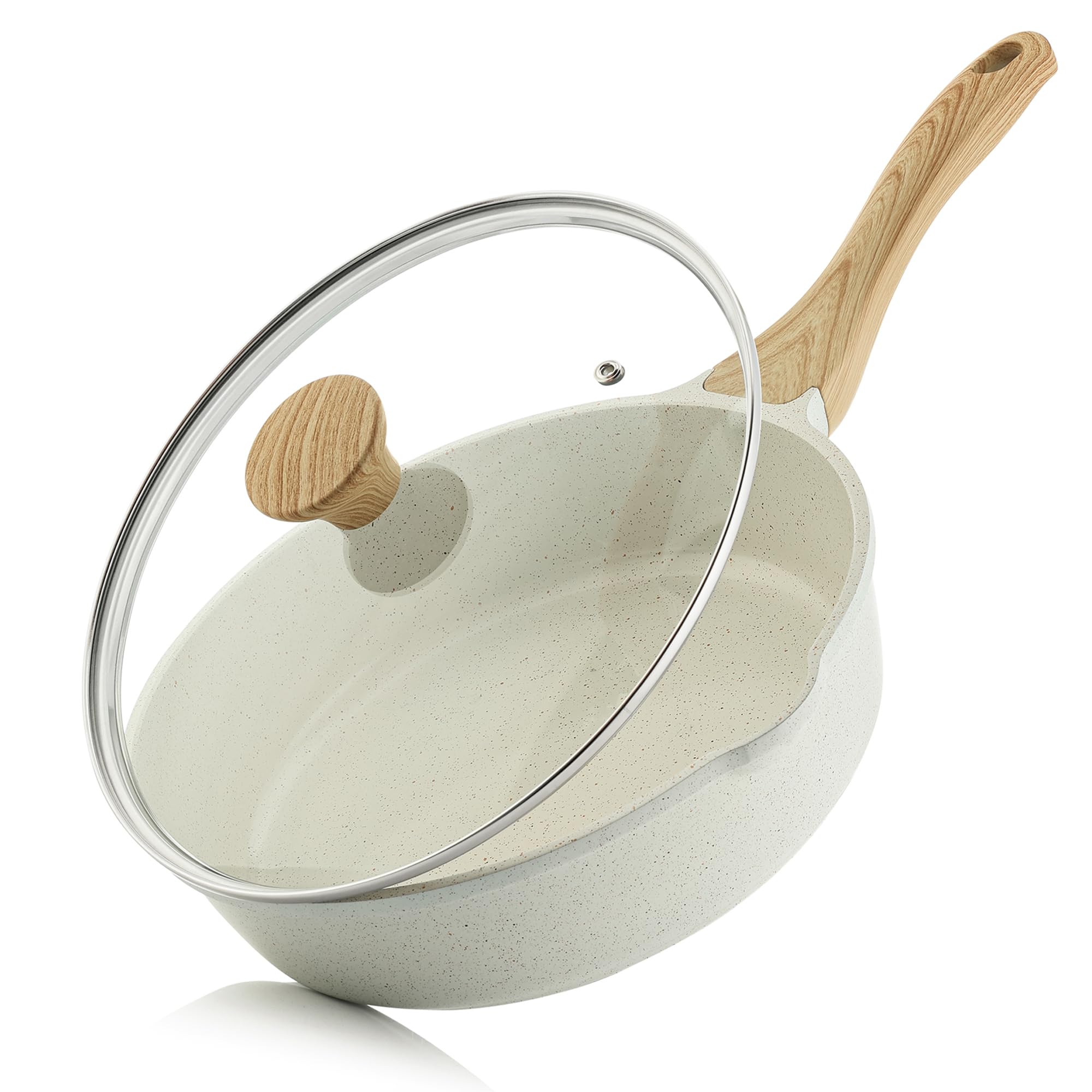 Foto 1 | Sartén Sensarte De Cerámica Antiadherente De 3 5 L Con Tapa De Inducción - Venta Internacional.
