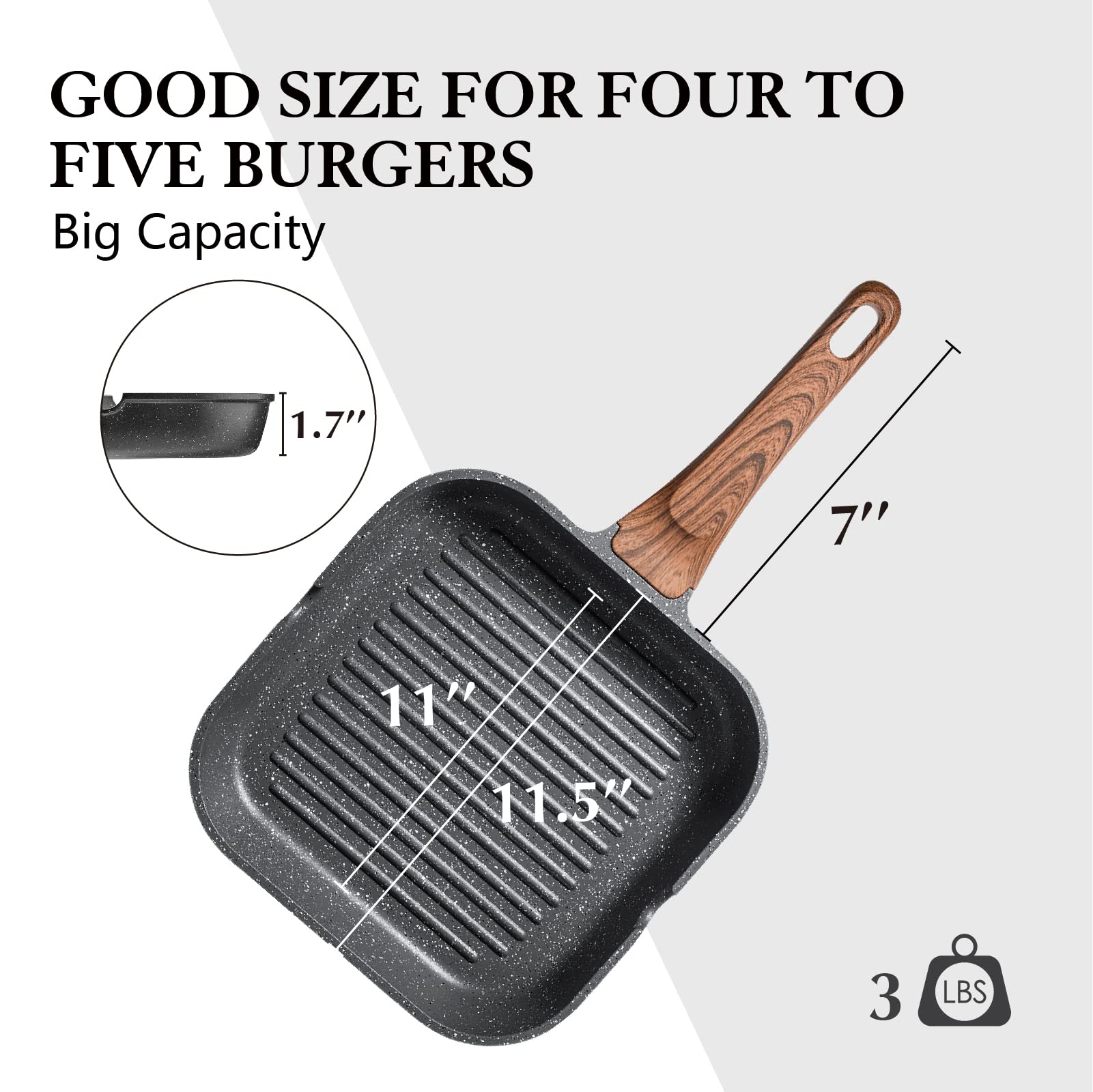 Foto 8 pulgar | Sartén Sensarte Antiadherente Para Estufas  28 Cm  Sin Pfoa - Venta Internacional.