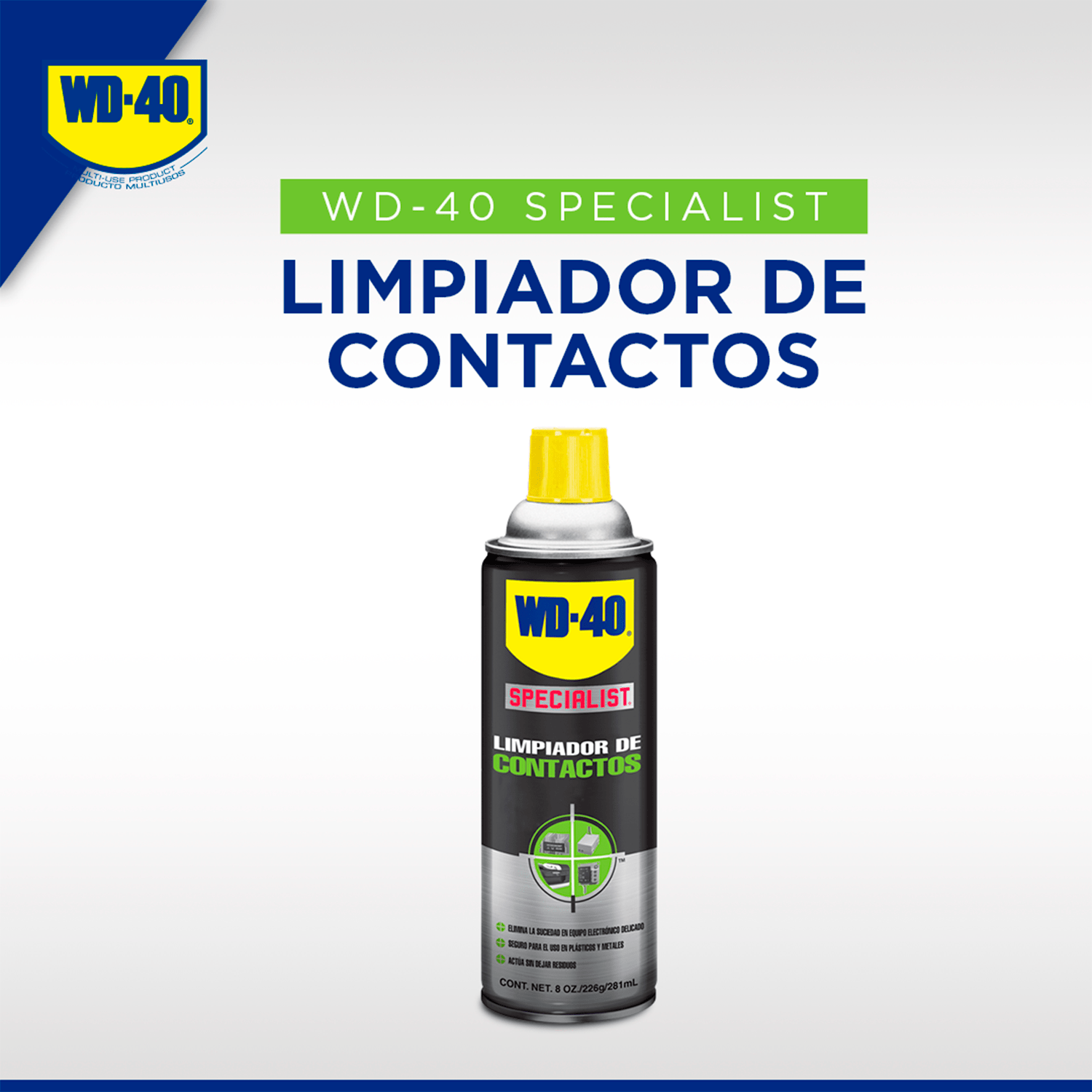 Foto 3 pulgar | Limpiador De Contactos 8 Oz Specialist Wd40