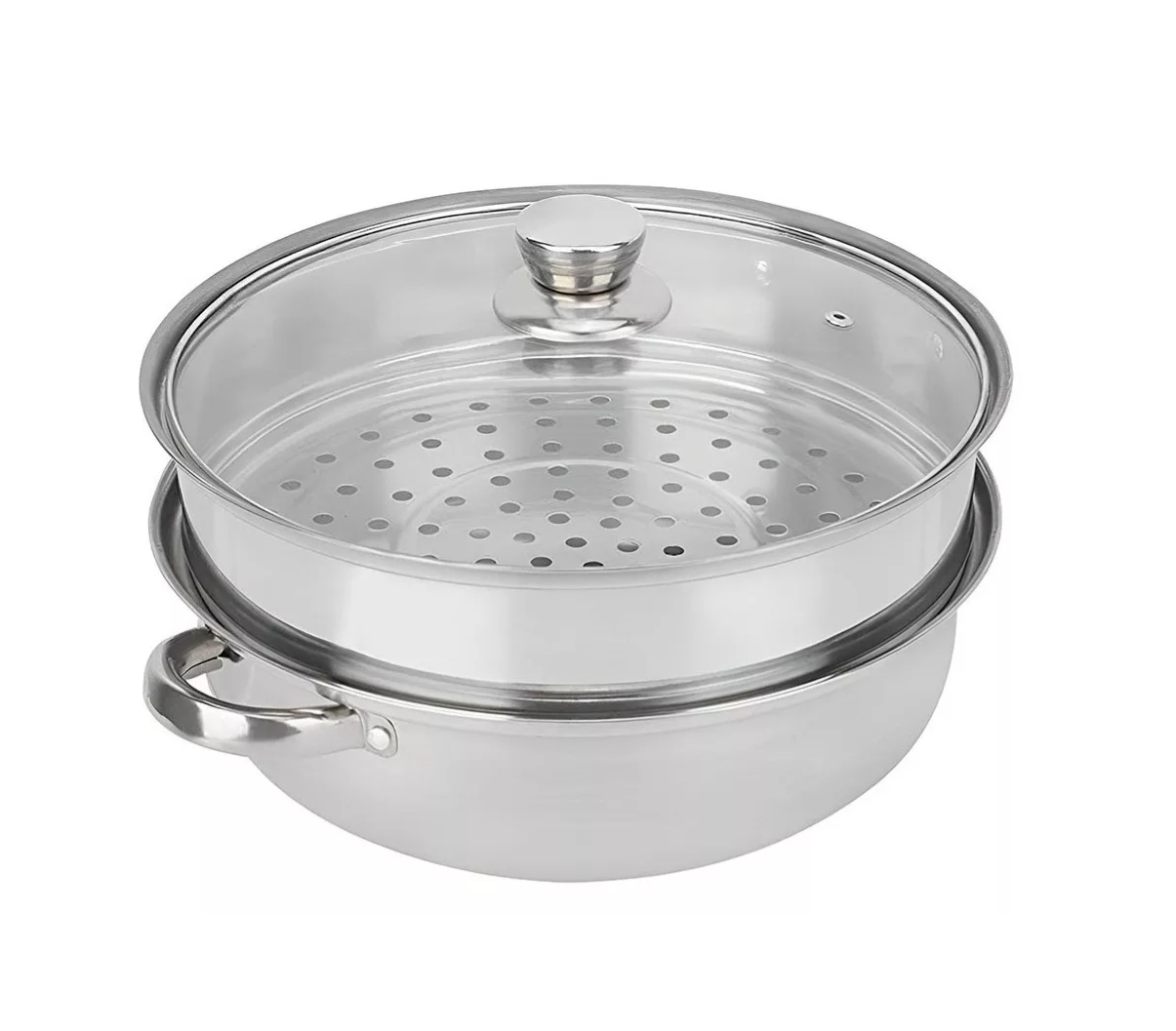 Olla de Cocina con 2 Capas Belug color Plata