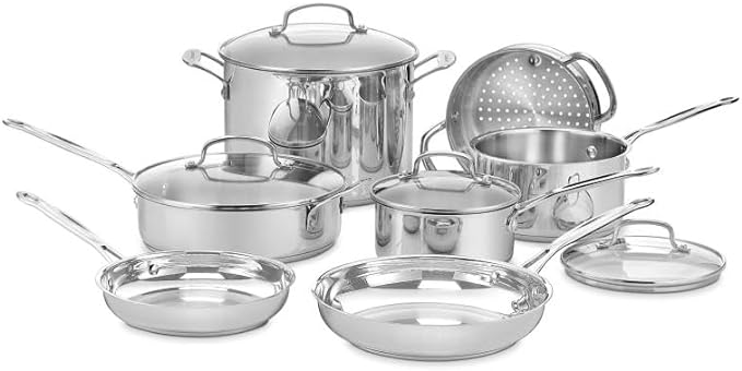 Foto 4 pulgar | Juego De Utensilios De Cocina De 11 Piezas De Cuisinart, Colección Clásica De Acero Inoxidable Del Chef 77-11g