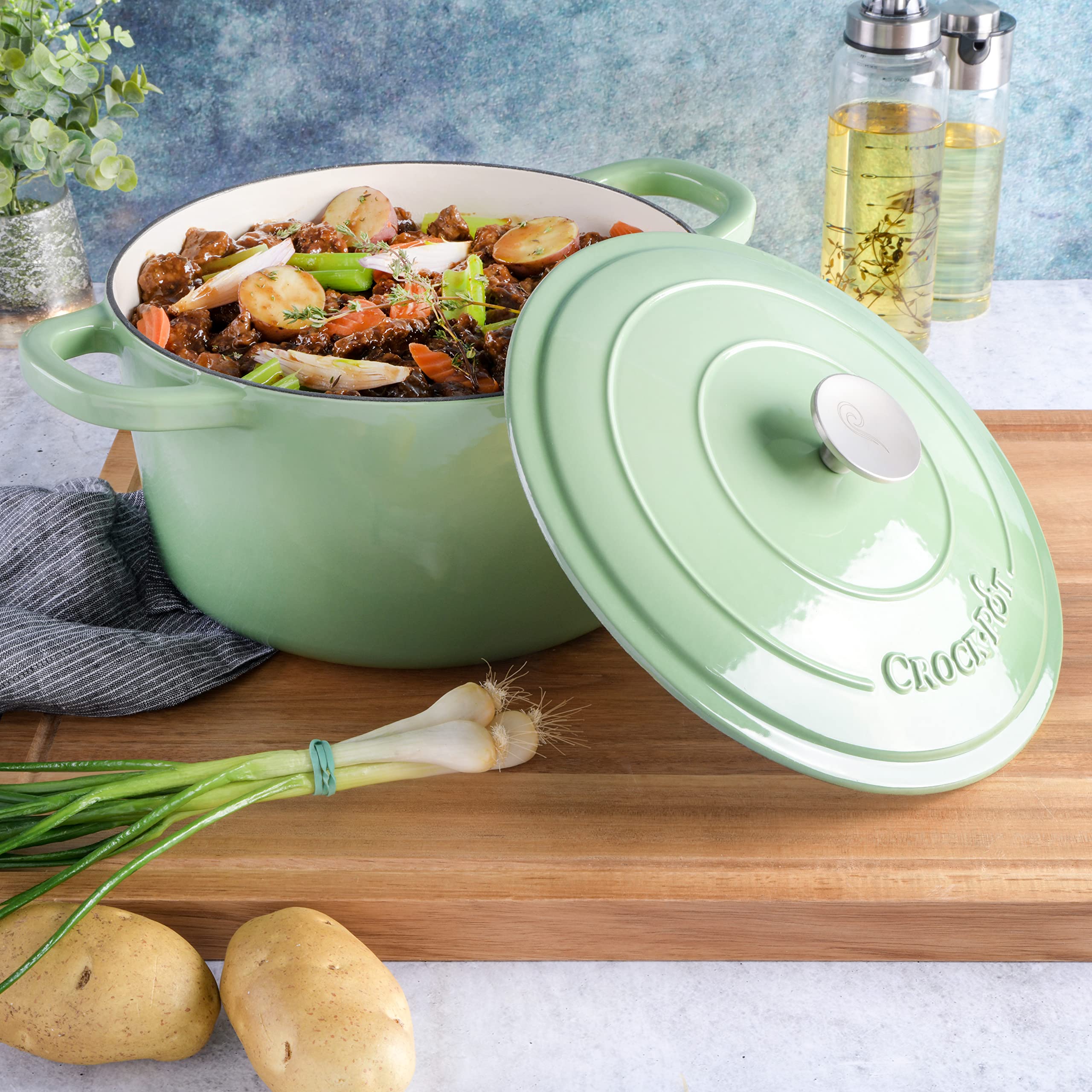 Foto 6 pulgar | Horno Holandes Crock-pot Artesanal de Hierro Fundido Esmaltado - Venta Internacional